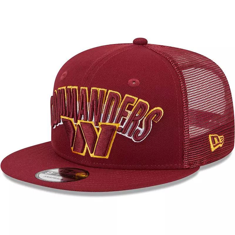 Mens New Era Burgundy Washington Commanders Grade Trucker 9FIFTY Snapback Hat Product Image