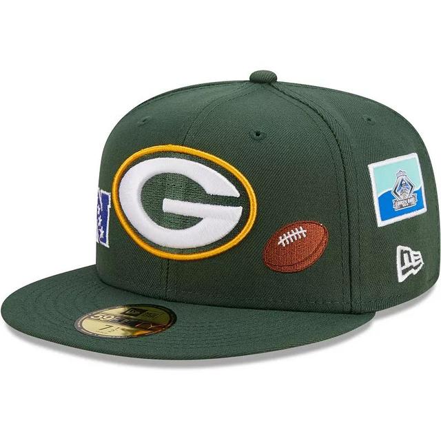 Mens New Era Green Green Bay Packers Team Local 59FIFTY Fitted Hat Product Image