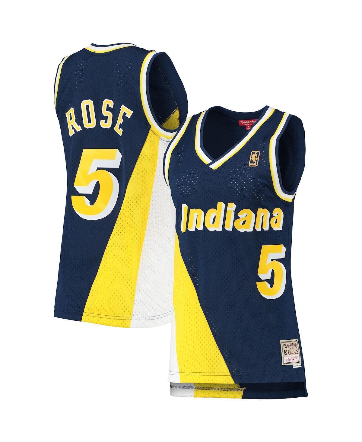 Womens Mitchell & Ness Jalen Rose Indiana Pacers 1996-97 Hardwood Classics Swingman Jersey Blue Product Image