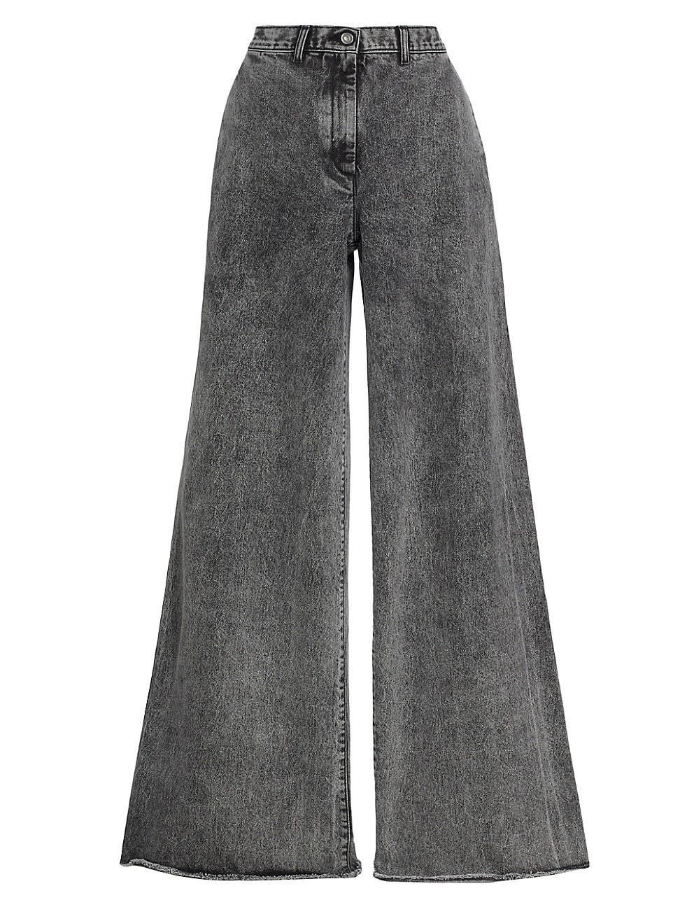 Womens High-Rise Wide-Leg Jeans product image