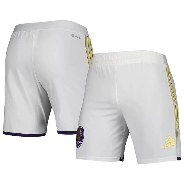 Mens adidas White Orlando City Sc Aeroready Authentic Shorts Product Image