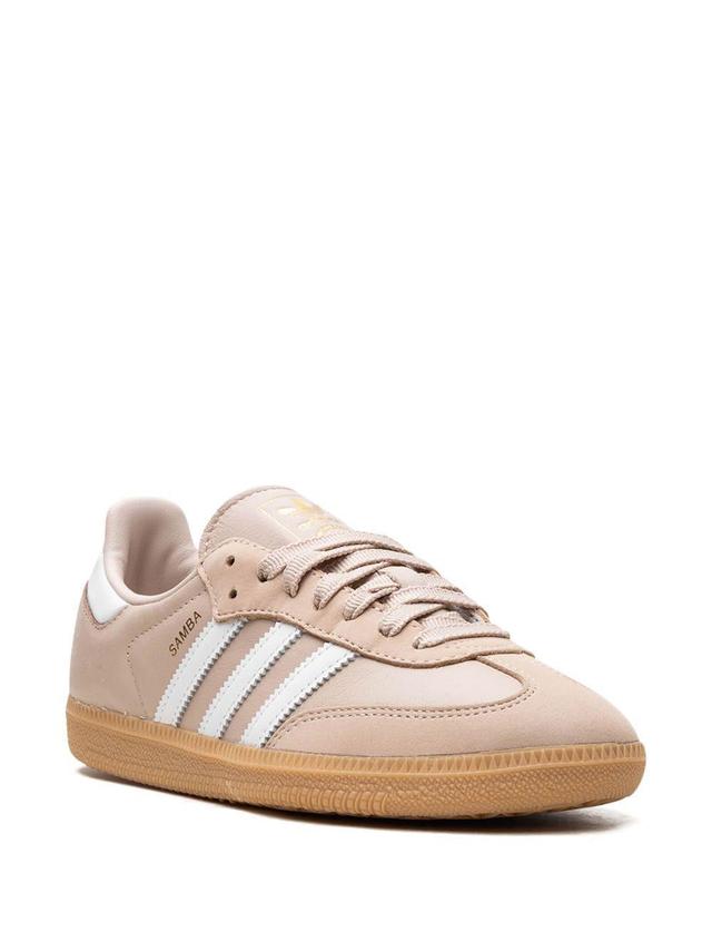 Wmns Samba Og Sneakers Wonder Taupe / Cloud White In Beige Product Image