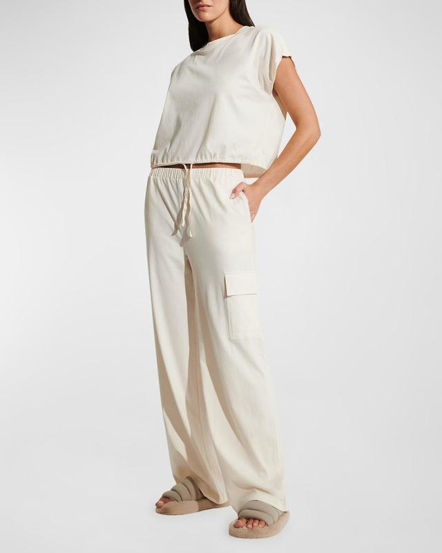 Clairo Straight-Leg Cotton Cargo Pants Product Image