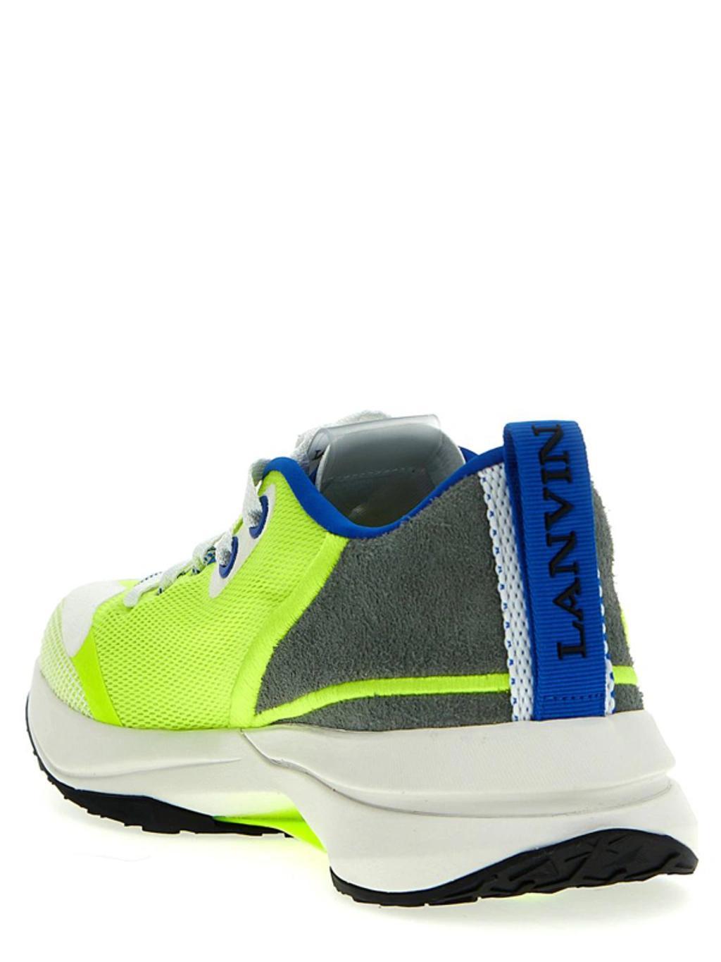 LANVIN Paris Man Runner Man Yellow Sneakers Product Image