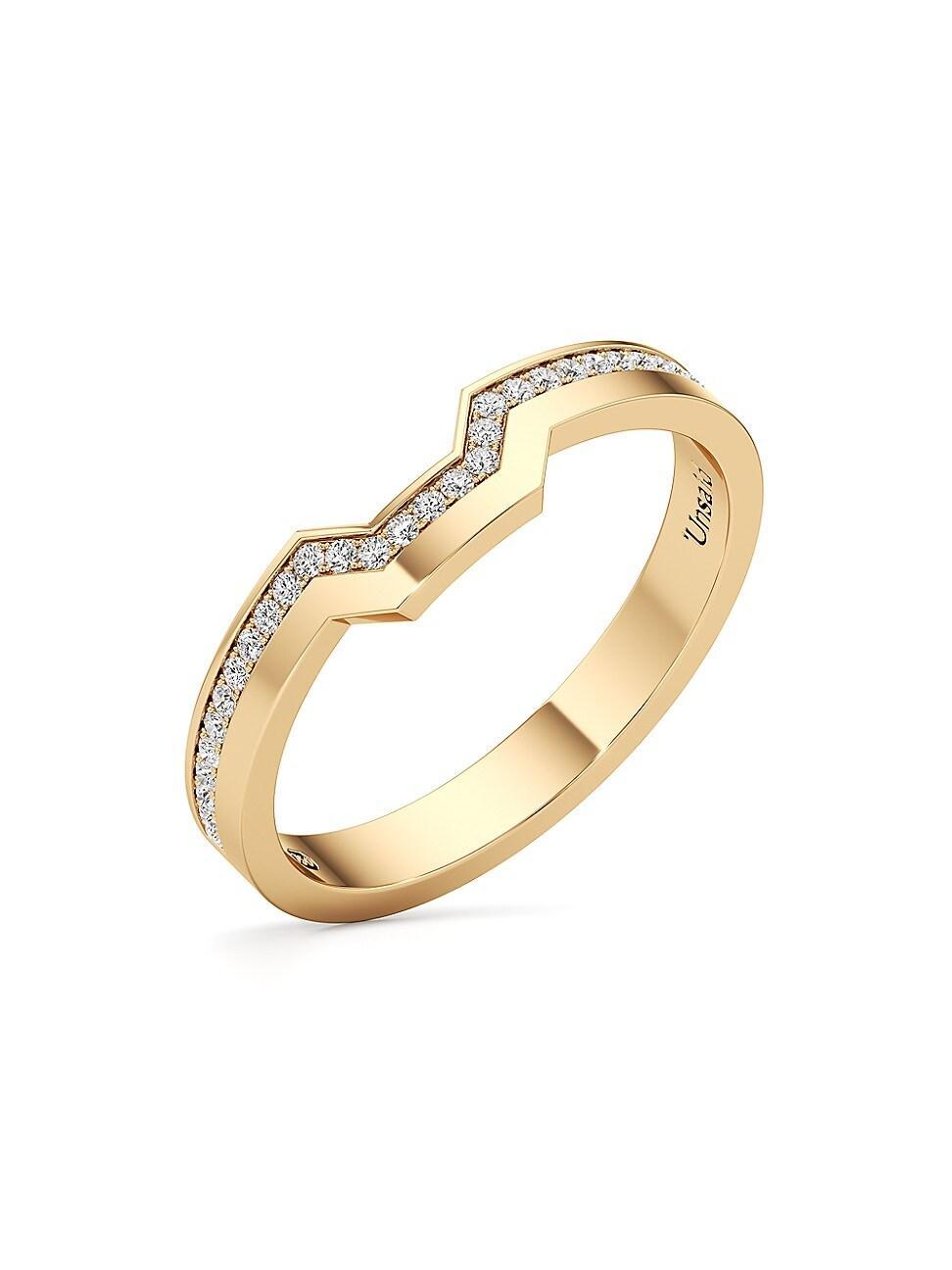 Womens Meta Solidus 18K Yellow Gold & 0.14 TCW Lab-Grown Diamond Ring Product Image