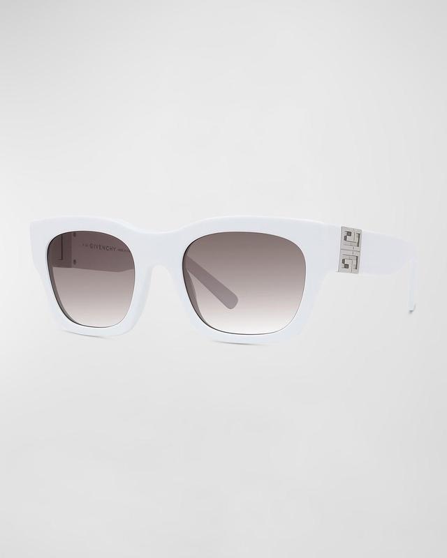 Mens 4G Acetate-Nylon Rectangle Sunglasses Product Image