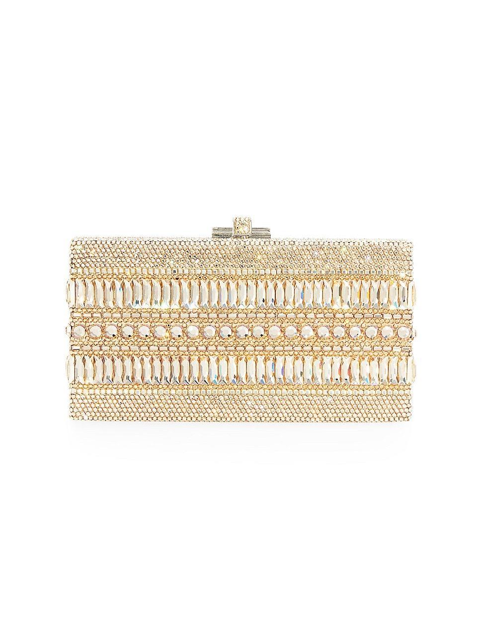 JUDITH LEIBER COUTURE Rectangle Crystal Embellished Box Clutch Product Image