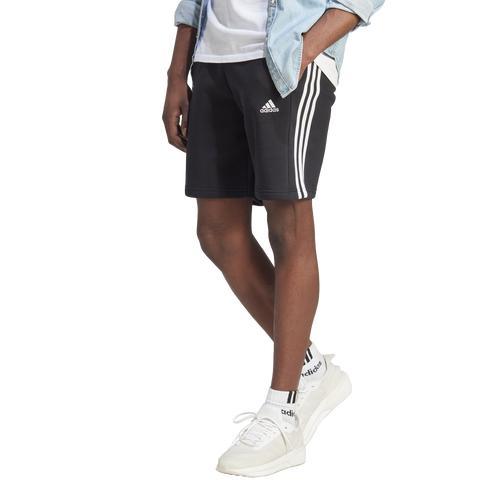 adidas Mens adidas Essentials Fleece 3-Stripes Shorts - Mens Black Product Image