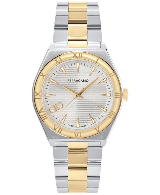 Mens Vega Upper East IP Yellow Gold & Stainless Steel Bracelet Watch/40MM Product Image