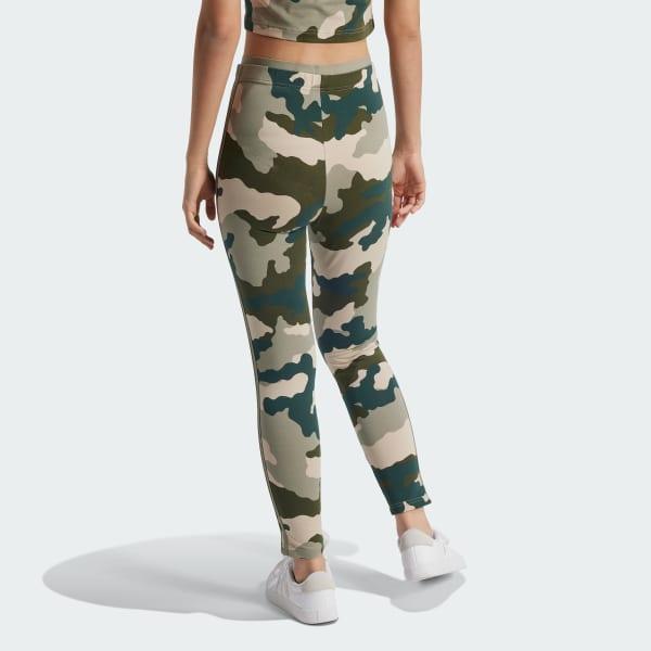 Essentials 3-Stripes Camo Print 7/8 Length Leggings Product Image