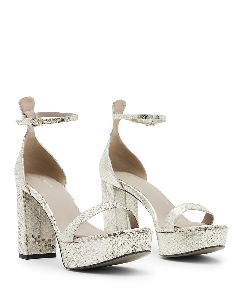 Allsaints Womens Ziggy Snake Platform Sandals Product Image