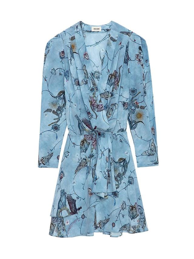 Zadig & Voltaire Rogers Silk Butterfly Print Dress Product Image