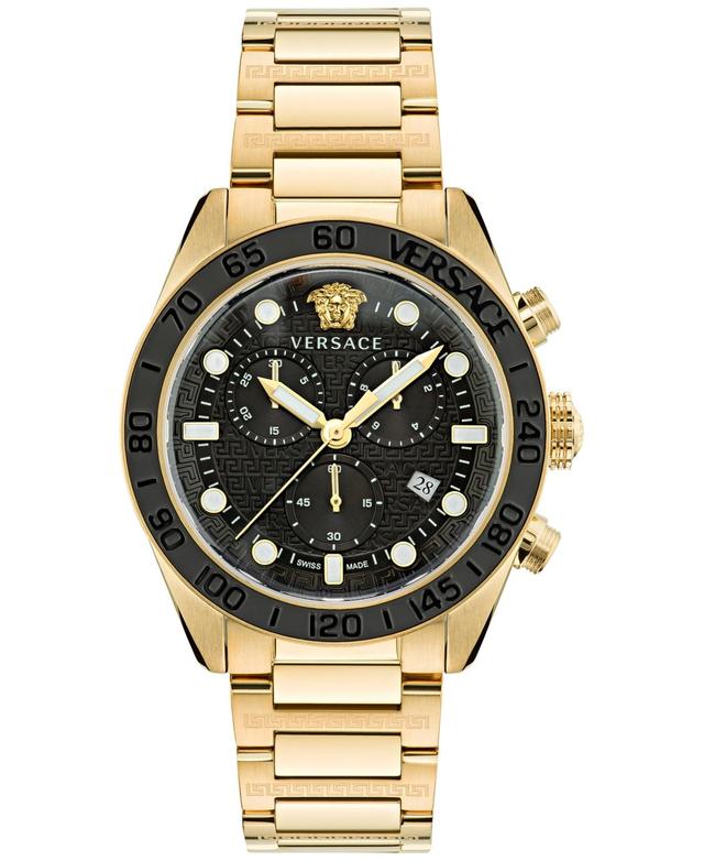 Versace Greca Dome Chronograph Bracelet Watch, 43mm Product Image