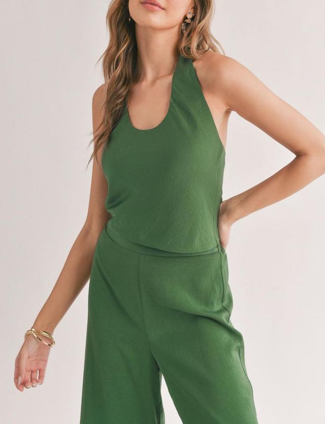 Halter Tie Dress Tank Top Product Image