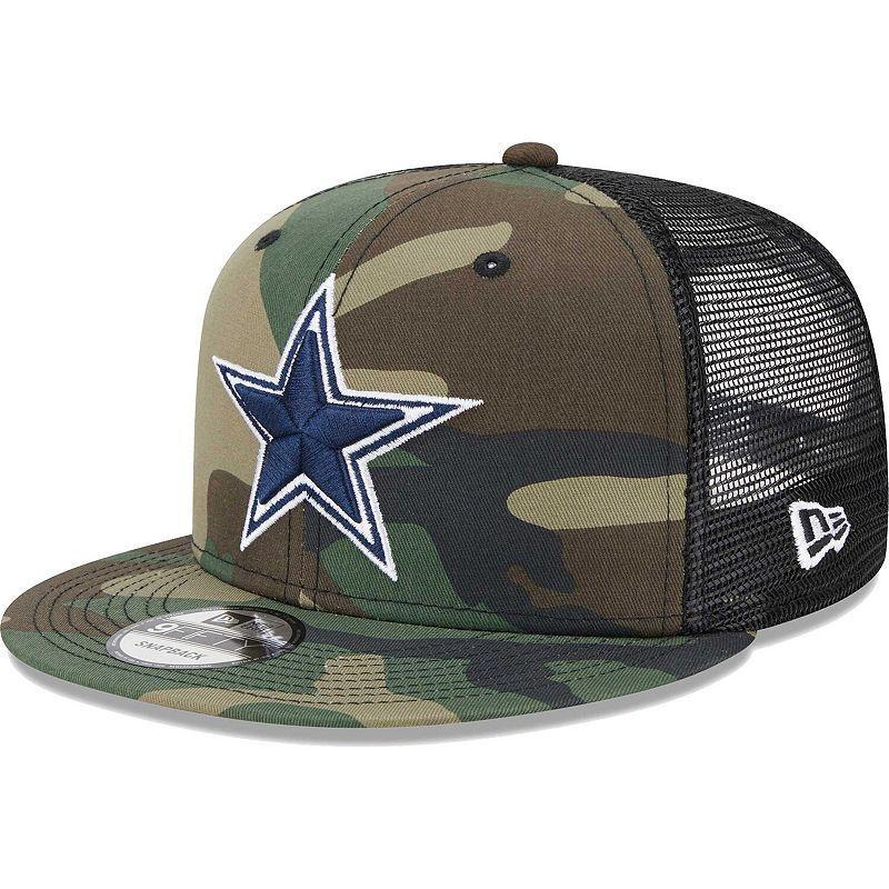 Mens New Era Camo Dallas Cowboys Main Trucker 9FIFTY Snapback Hat Product Image