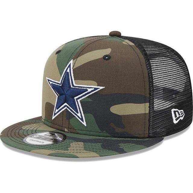 Mens New Era Camo Dallas Cowboys Main Trucker 9FIFTY Snapback Hat Product Image