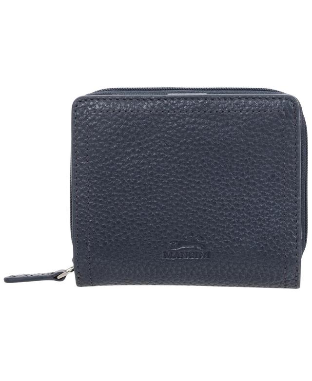 Mancini Womens Pebbled Collection Rfid Secure Mini Clutch Wallet Product Image