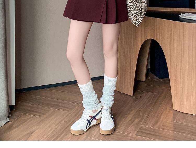 High Rise Pleated Panel Mini A-Line Skirt Product Image