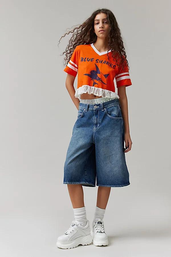 BDG Astrid Longline Denim Jort Womens at Urban Outfitters Product Image