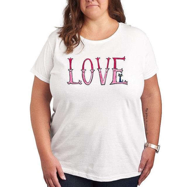 Plus Christmas Baking Heart Graphic Tee, Girls Heather Grey Product Image