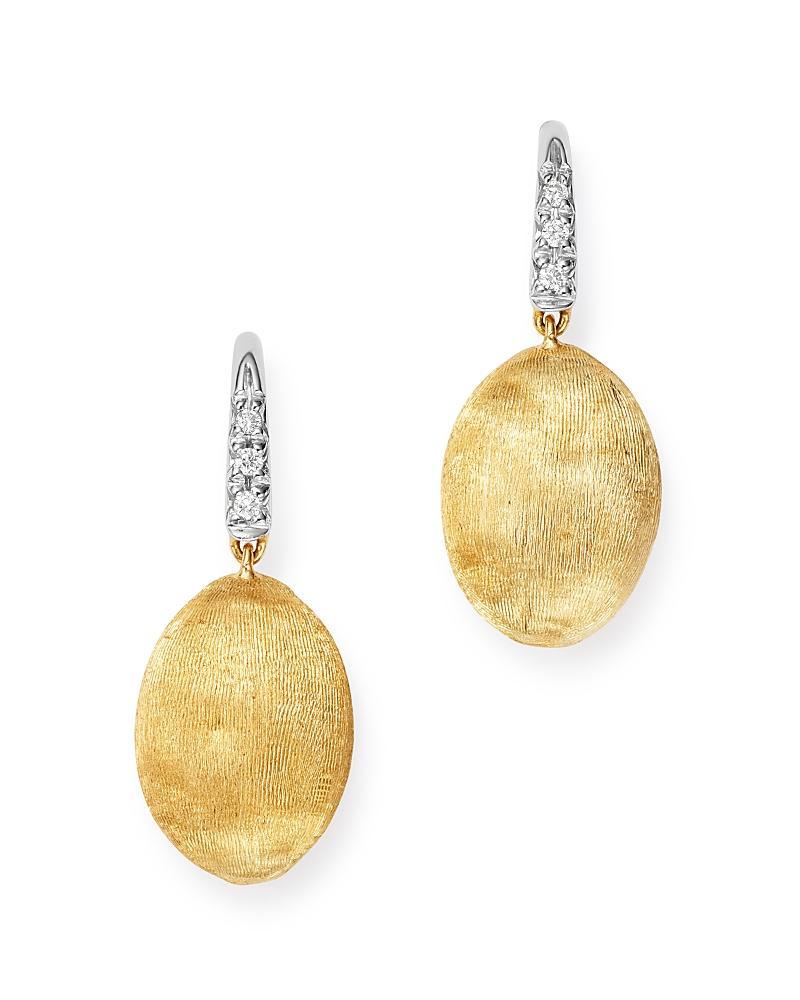 Womens Siviglia 18K Yellow Gold & Diamond Drop Earrings - Gold - Gold Product Image