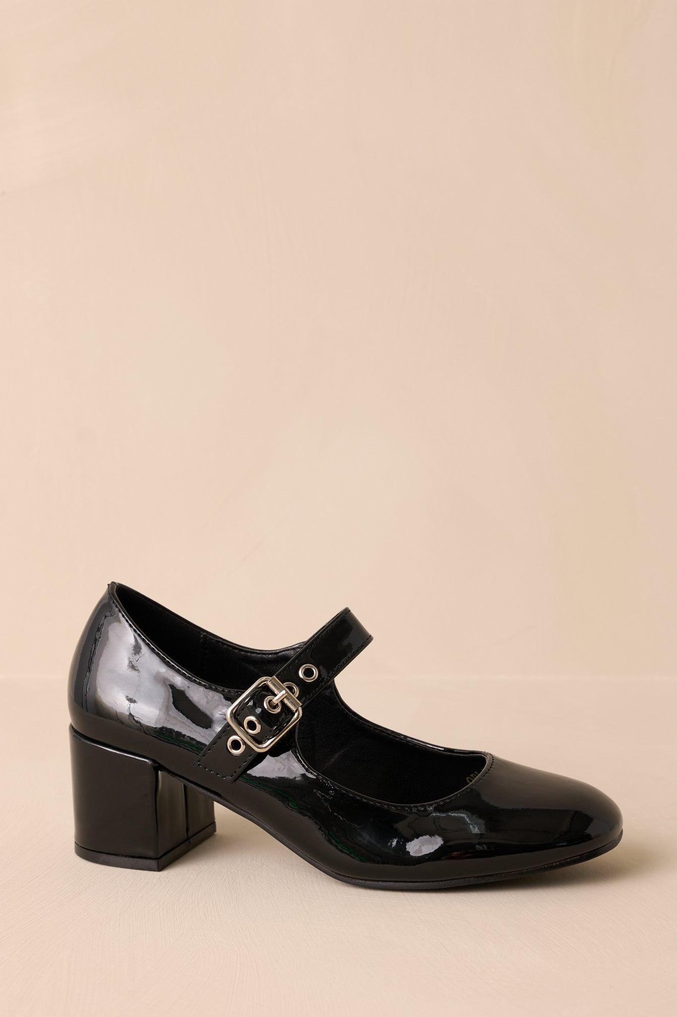 Starry Heights Black Mary Jane Block Heels product image