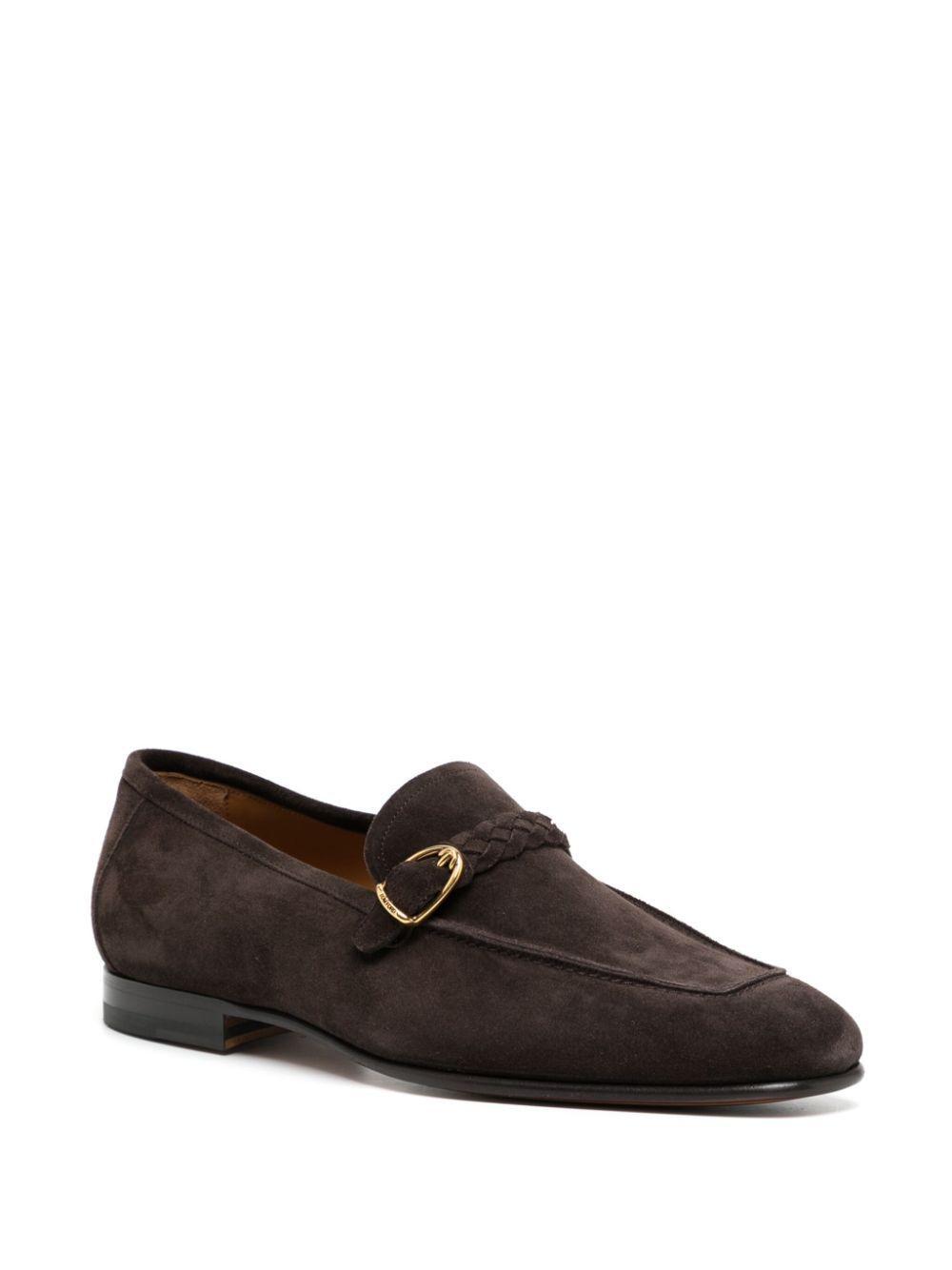 TOM FORD Leather Loafers In Braun Product Image