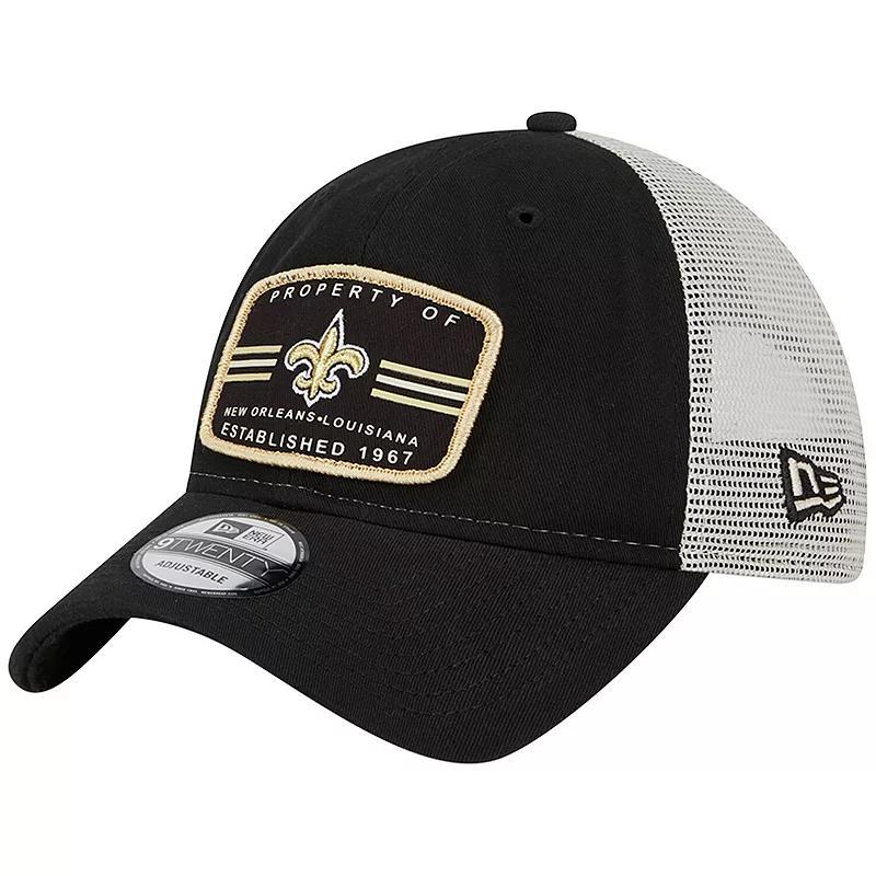 Mens New Era New Orleans Saints Property Trucker 9TWENTY Snapback Hat Product Image