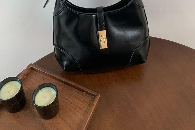 Faux Leather Shoulder Bag Product Image