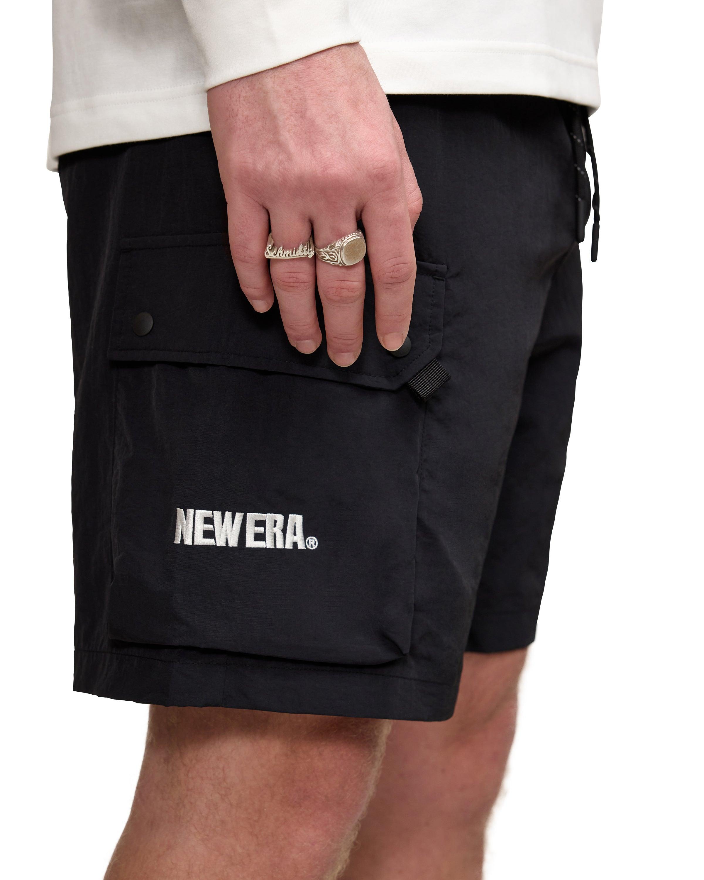 New Era Cap Black Outdoor Shorts Male Product Image