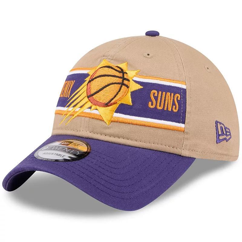 Mens New Era Tan/Purple Phoenix Suns 2024 NBA Draft 9TWENTY Adjustable Hat Product Image