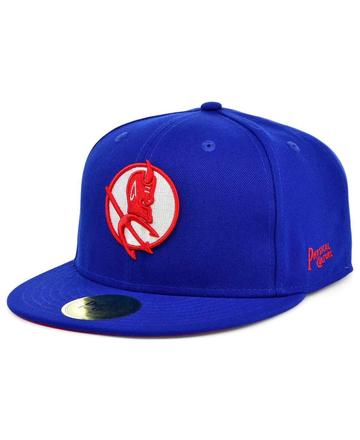 Mens Physical Culture Royal Los Angeles Red Devils Black Fives Fitted Hat Product Image