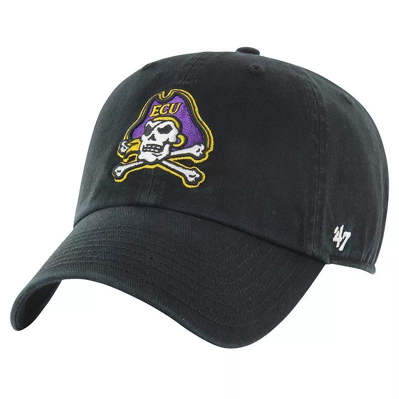 Mens 47 Black ECU Pirates Vintage Clean Up Adjustable Hat Product Image