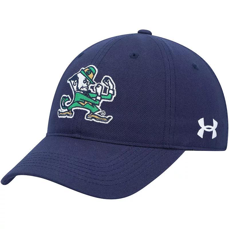 Mens Under Armour Notre Dame Fighting Irish Classic Adjustable Hat, Blue Product Image