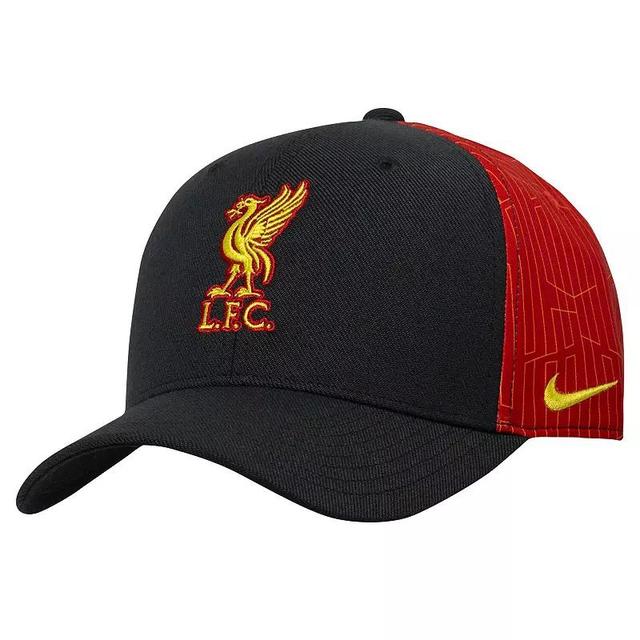 Mens Nike Black Liverpool Primary Logo Swoosh Flex Hat Product Image