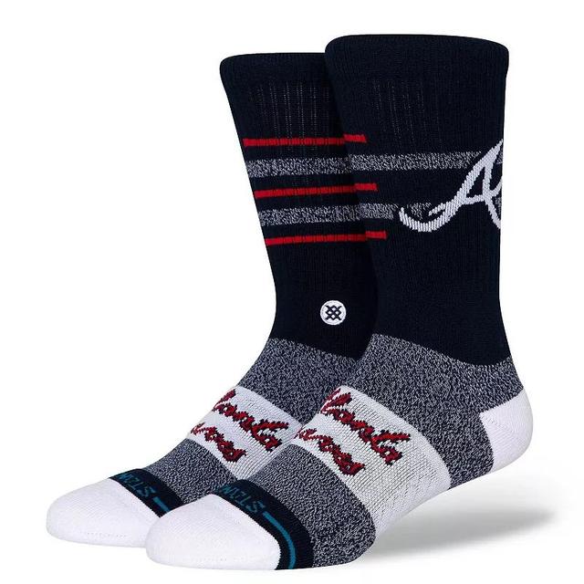 Mens Stance Atlanta Braves Closer Crew Socks Blue Product Image