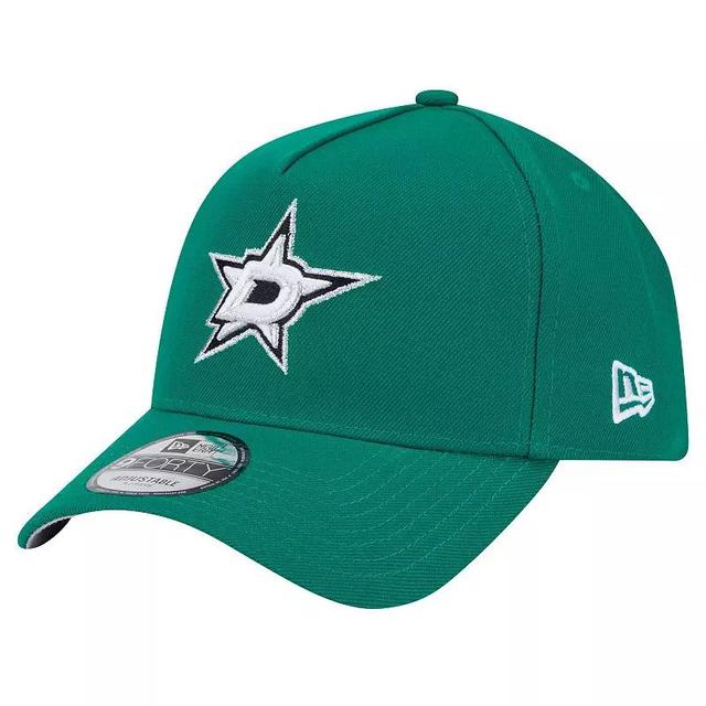 Mens New Era Kelly Green Dallas Stars Core A-Frame 9FORTY Adjustable Hat Product Image