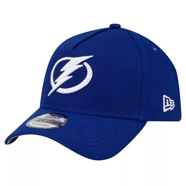 Mens New Era Blue Tampa Bay Lightning Core A-Frame 9FORTY Adjustable Hat Product Image