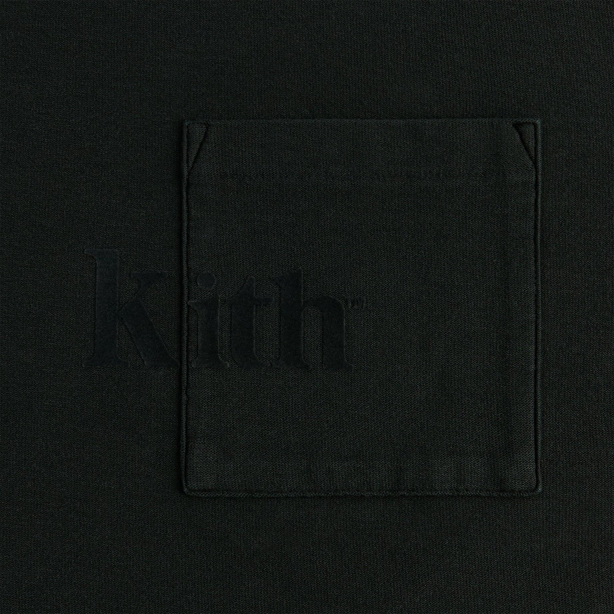 Kith Long Sleeve Quinn Tee - Black Male Product Image