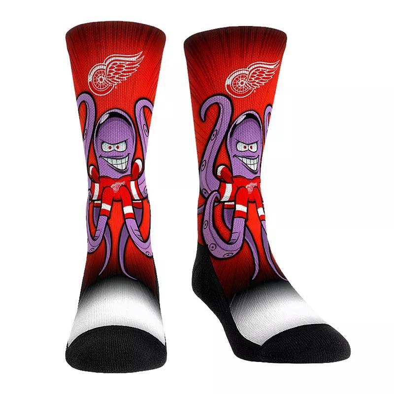 Rock Em Socks Detroit Red Wings Mascot Pump Up Crew Socks, Mens Product Image