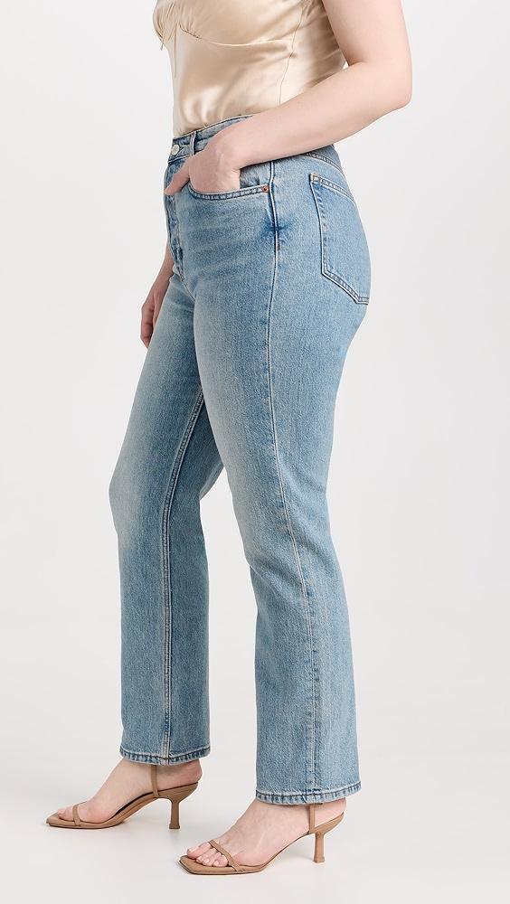 Reformation Cynthia Stretch High Rise Straight Jeans | Shopbop Product Image