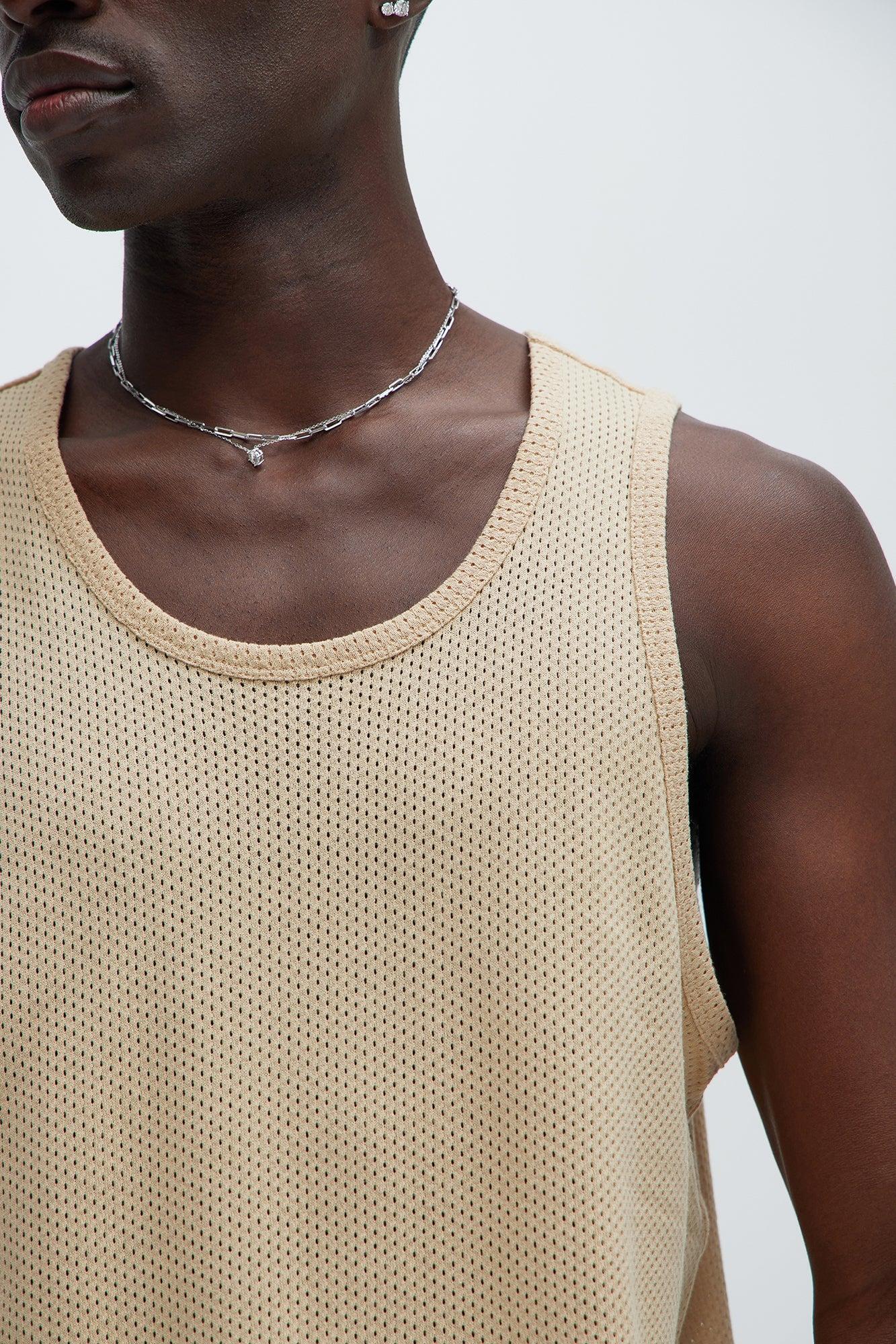 Randall Textured Tank - Tan Product Image