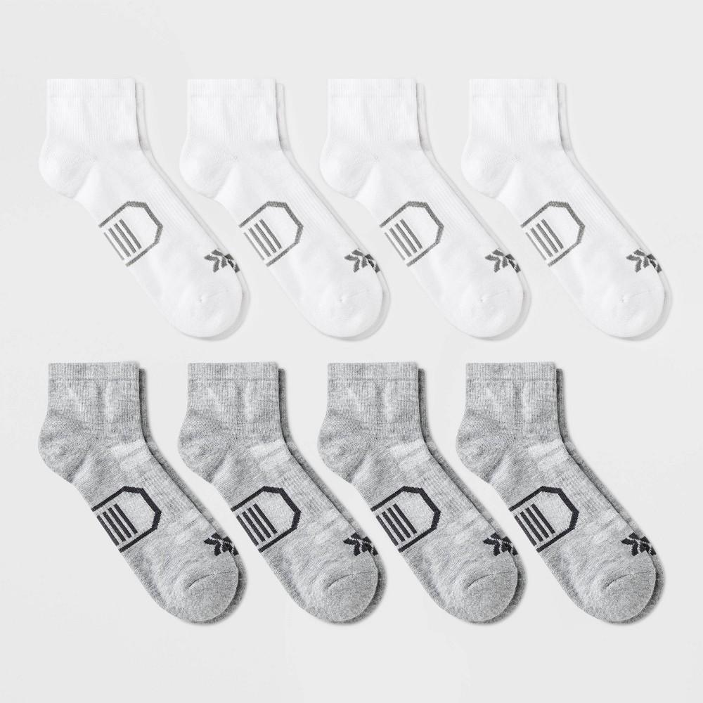 Mens Striped Cushioned Ankle Socks 8pk - All In Motion 6-12 Product Image