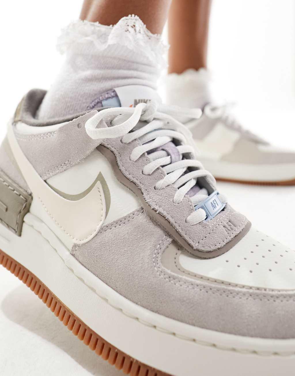 Nike Air Force 1 Shadow sneakers in gray Product Image