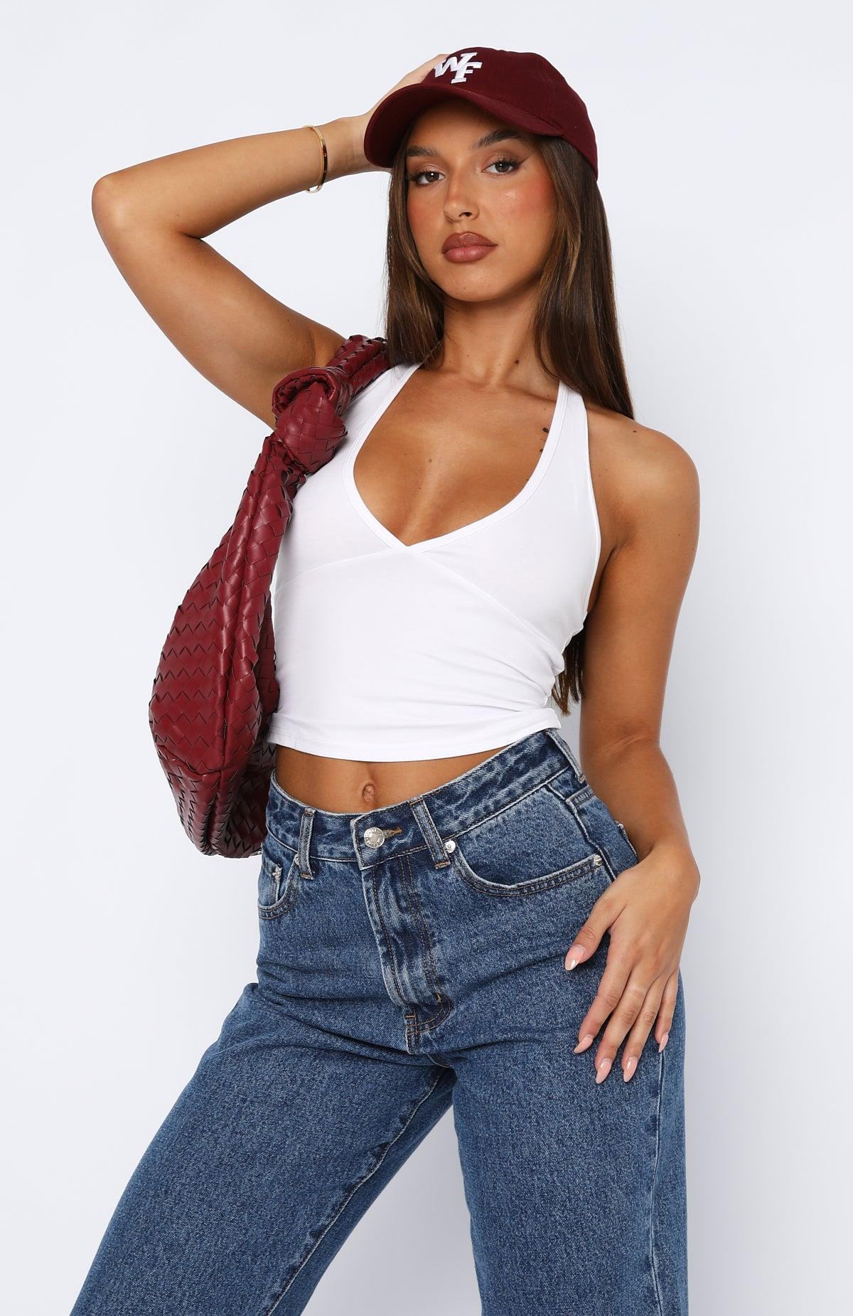 Have To Getaway Halter Top White Product Image