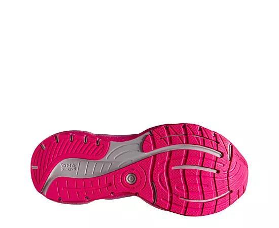 Brooks Glycerin Stealthfit 20 - Womens Grey/Yellow/Pink Product Image