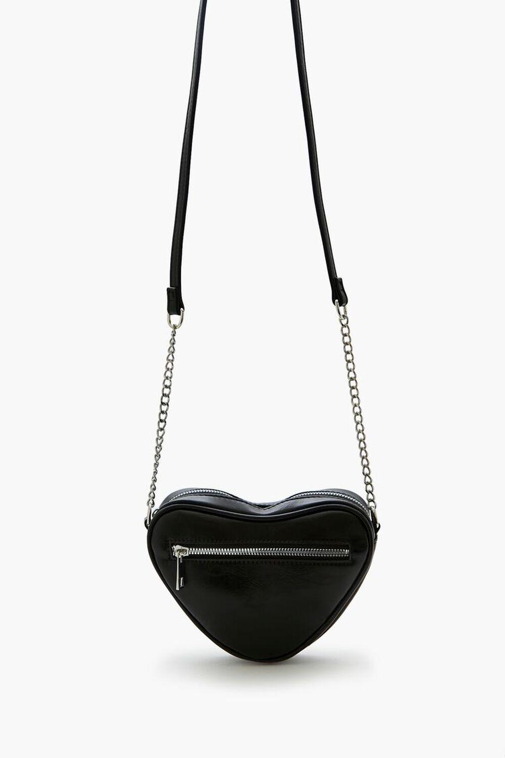 Faux Leather Heart Crossbody Bag | Forever 21 Product Image