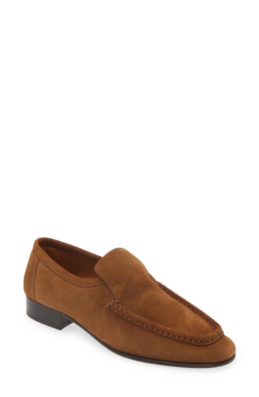 New Soft Suede Loafers In Tan product image