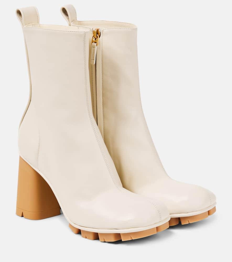 BOTTEGA VENETA Shore Ankle Boot In White Product Image