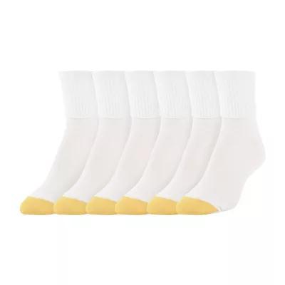 Gold Toe 6 Pair Plus Tall Turncuff Socks Womens Product Image